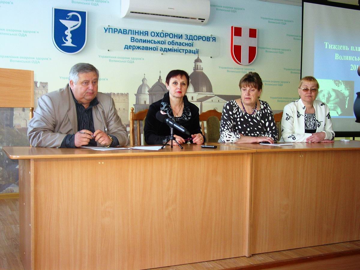Зліва направо: В. Руцький, С. Поліщук, Л. Шендибило, А. Рибанович