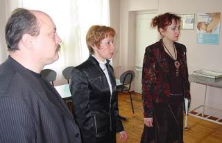 Зліва направо: керівник Неонатального центру Гнатів М.М., експерти Шлемкевич О.Л. та Савчак Н.Є. Зліва направо: керівник Неонатального центру Гнатів М.М., експерти Шлемкевич О.Л. та Савчак Н.Є.