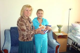 Людмила Лонюк в онкогематологічному центрі
