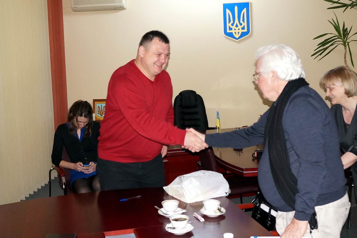 Зустріч С. Ляшенка з проф. В. Вертелецьким