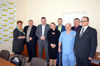 Зліва направо: Т. Знаменська, В. Руцький, І. Ващенюк, В. Рубльов, М. Гнатів, С. Ляшенко, О. Зінчук