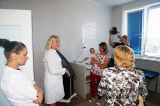 В кабінеті лазеротерапії